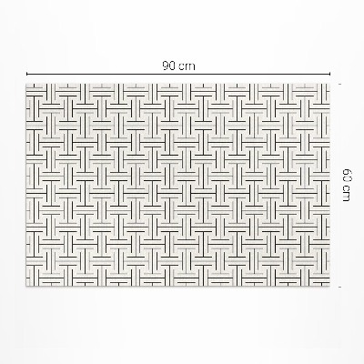 Vinyl rug Regular lines minimalist maze