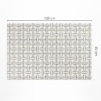Vinyl rug Regular lines minimalist maze