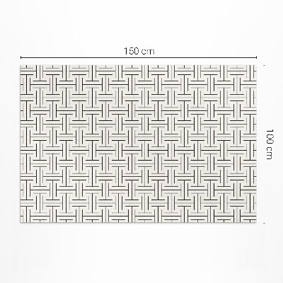 Vinyl rug Regular lines minimalist maze