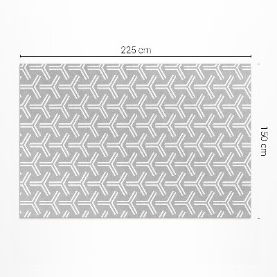 Vinyl floor rug Regular decorative pattern
