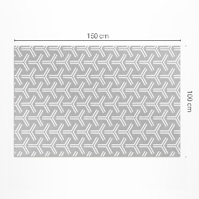 Vinyl floor rug Regular decorative pattern