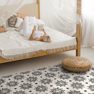 Vinyl floor rug Small mandalas oriental boho pattern