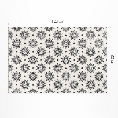 Vinyl floor rug Small mandalas oriental boho pattern