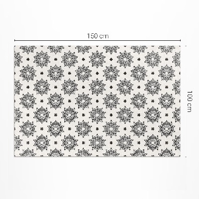 Vinyl floor rug Small mandalas oriental boho pattern