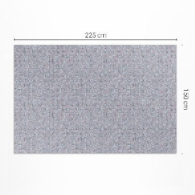 Vinyl rug Colorful dots details retro
