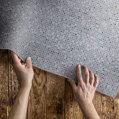 Vinyl rug Colorful dots details retro
