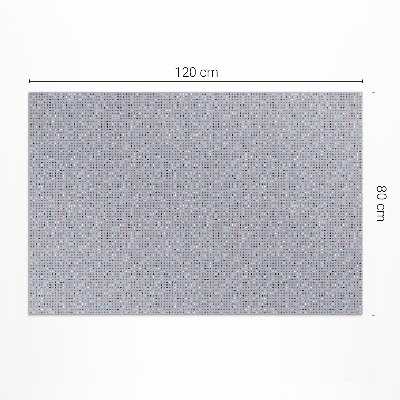 Vinyl rug Colorful dots details retro