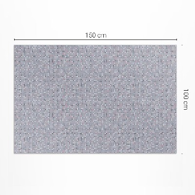 Vinyl rug Colorful dots details retro