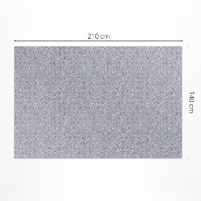 Vinyl rug Colorful dots details retro
