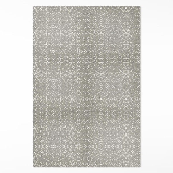 Pvc rug Fine patterning braided pattern of circles
