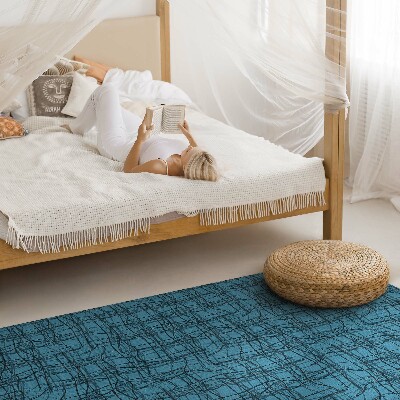 Vinyl floor rug Pattern fabric irregular threads material