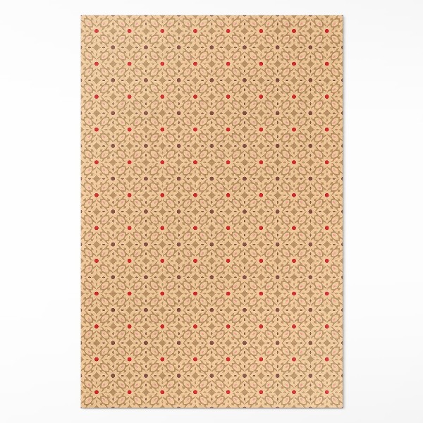 Vinyl floor rug Oriental Patterning Persian Style