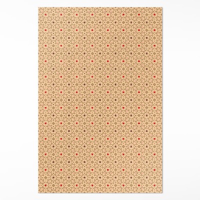 Vinyl floor rug Oriental Patterning Persian Style