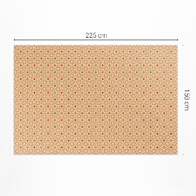Vinyl floor rug Oriental Patterning Persian Style