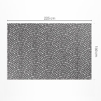Vinyl rug Stone patterning fine mosaic