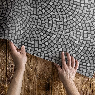 Vinyl rug Stone patterning fine mosaic