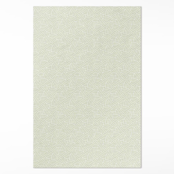 Pvc carpet Abstract ornament spirals art deco style