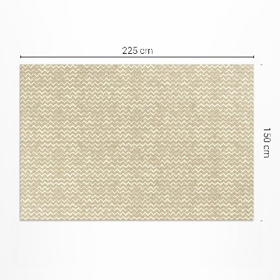 Vinyl rug Irregular ornaments design boho