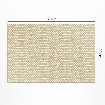 Vinyl rug Irregular ornaments design boho