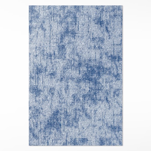 Vinyl floor rug Imitation fabric denim background
