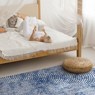 Vinyl floor rug Imitation fabric denim background