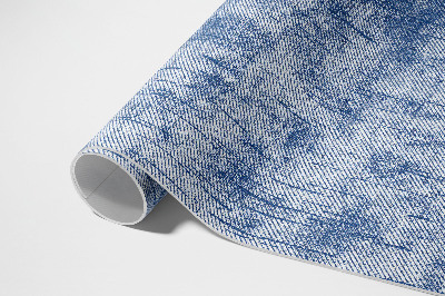 Vinyl floor rug Imitation fabric denim background