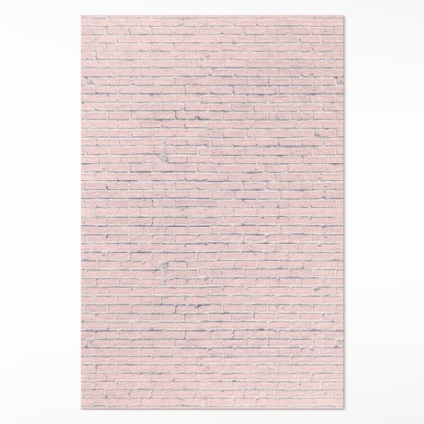 Vinyl floor rug Delicate Pastel Brick Wall