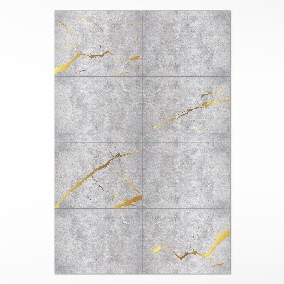 Vinyl rug Concrete slabs stone tiles