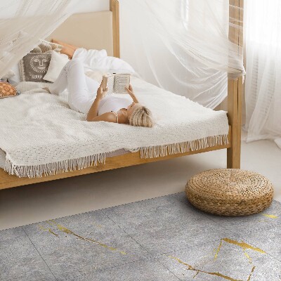 Vinyl rug Concrete slabs stone tiles