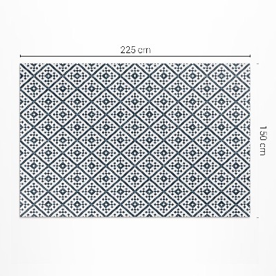 Vinyl floor rug Fine pattern in elegant style