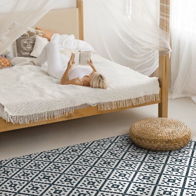 Vinyl floor rug Fine pattern in elegant style