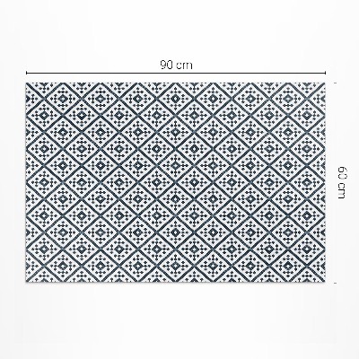 Vinyl floor rug Fine pattern in elegant style