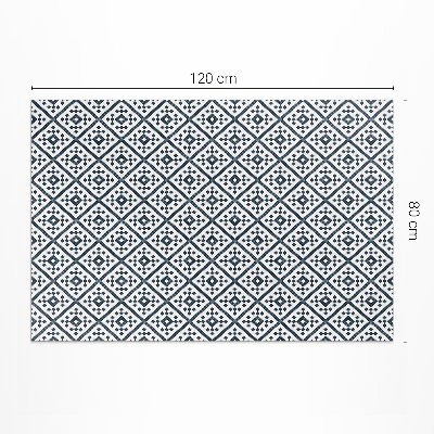 Vinyl floor rug Fine pattern in elegant style