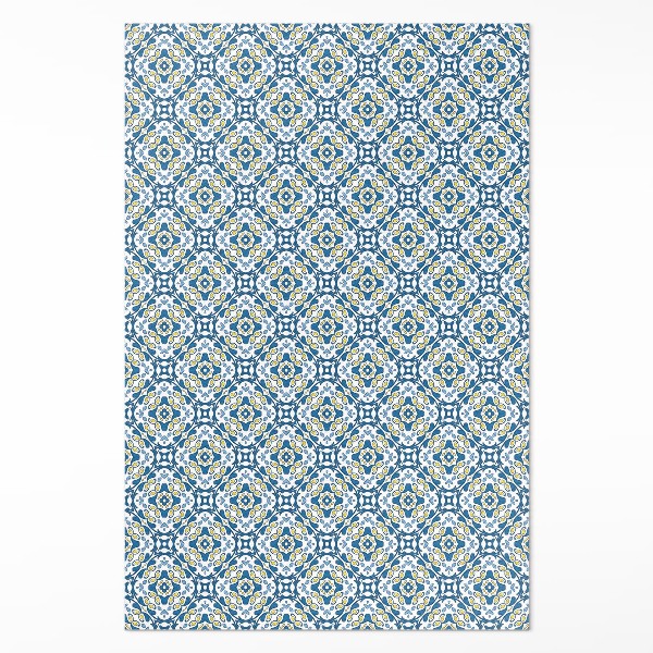 Vinyl floor rug Portuguese mosaic ornamental tile