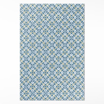 Vinyl floor rug Portuguese mosaic ornamental tile