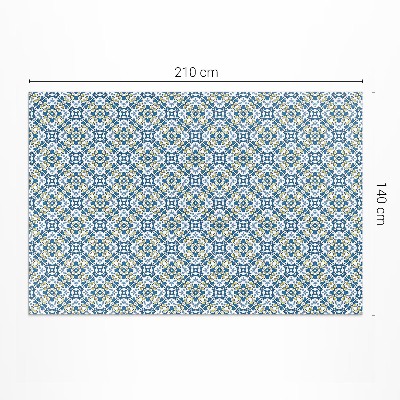 Vinyl floor rug Portuguese mosaic ornamental tile