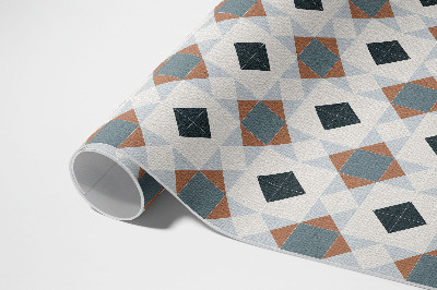 Pvc rug Geometric mosaic beautiful tiles