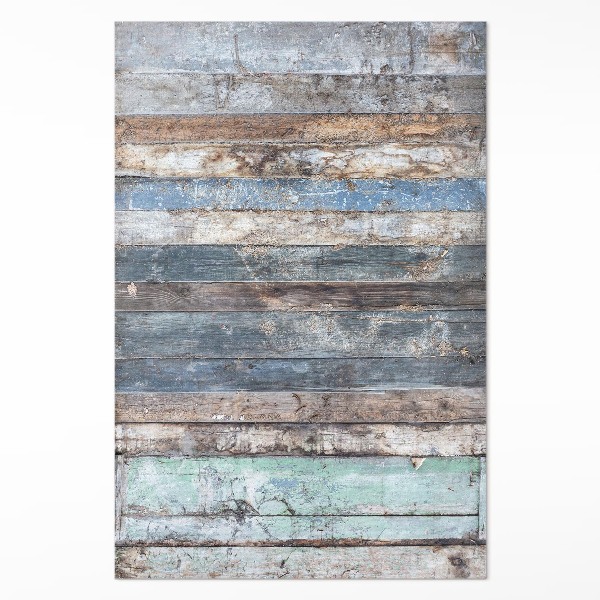 Vinyl floor rug Vintage wood planks