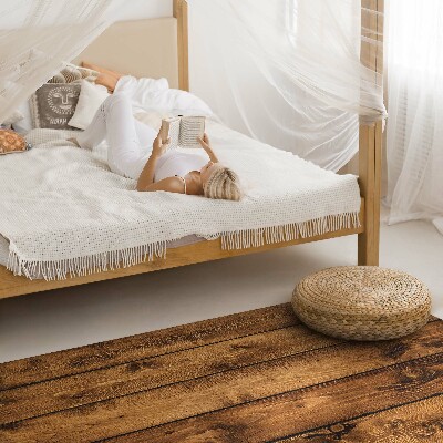 Pvc rug Antique wood floor planks