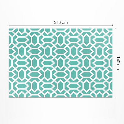 Vinyl floor rug Mosaic of irregular tiles
