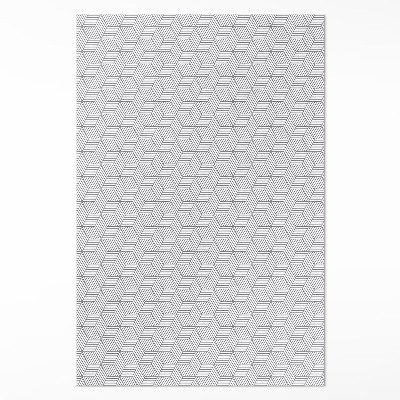 Vinyl rug Geometric mosaic fine patterning