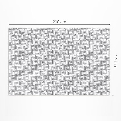 Vinyl rug Geometric mosaic fine patterning