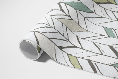 Vinyl floor rug Abstraction herringbone Indian style