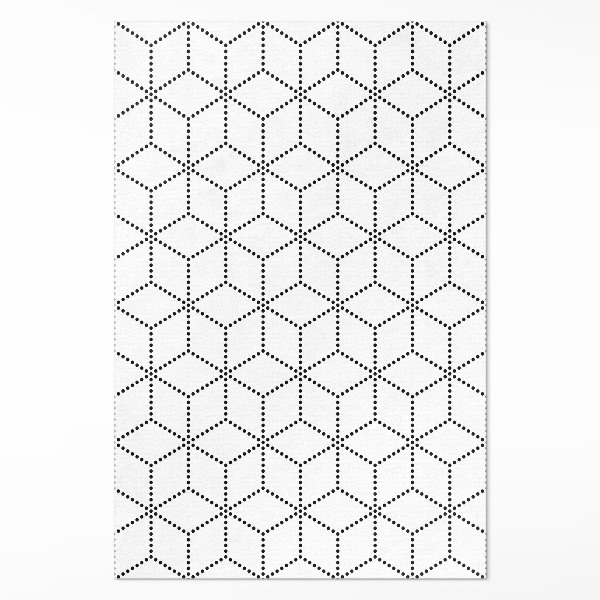 Pvc rug Cubes cube 3d modern dots
