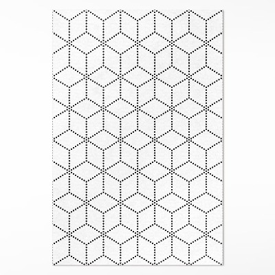 Pvc rug Cubes cube 3d modern dots
