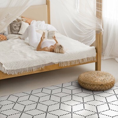 Pvc rug Cubes cube 3d modern dots