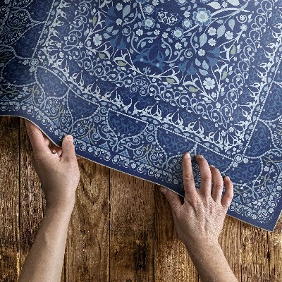 Vinyl floor rug Decorative pattern in antique style