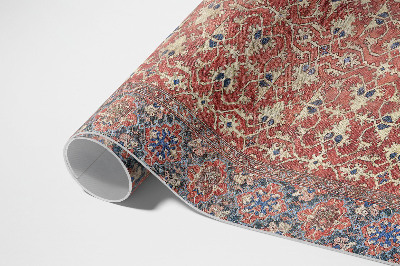Pvc rug Very old red and blue pattern