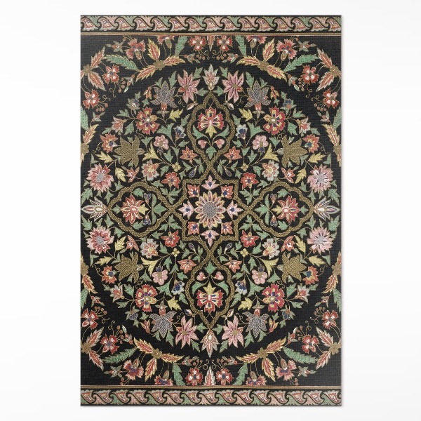 Vinyl rug Colorful hippies pattern