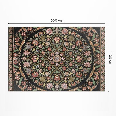 Vinyl rug Colorful hippies pattern